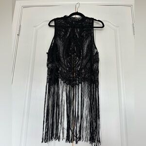 Torrid Black Lace Top